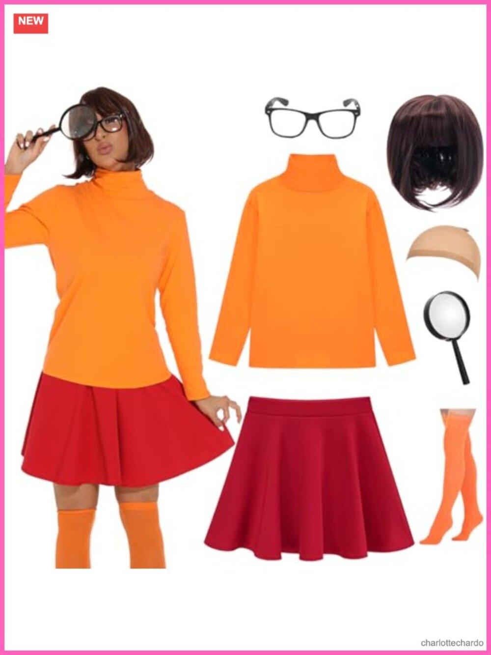 Sexy Couples Halloween Costume Set Long Sleeve Top Skirt Cosplay